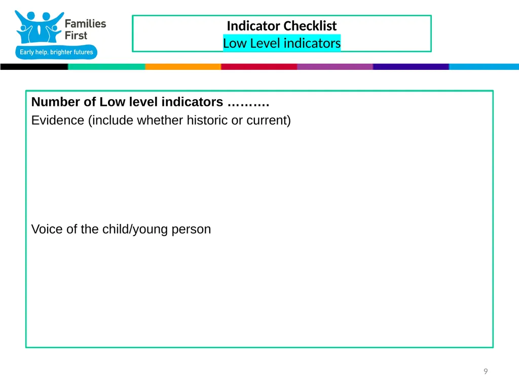 1 Part One: Screening Tool Practitioner toolkit to - slide 9 of 26