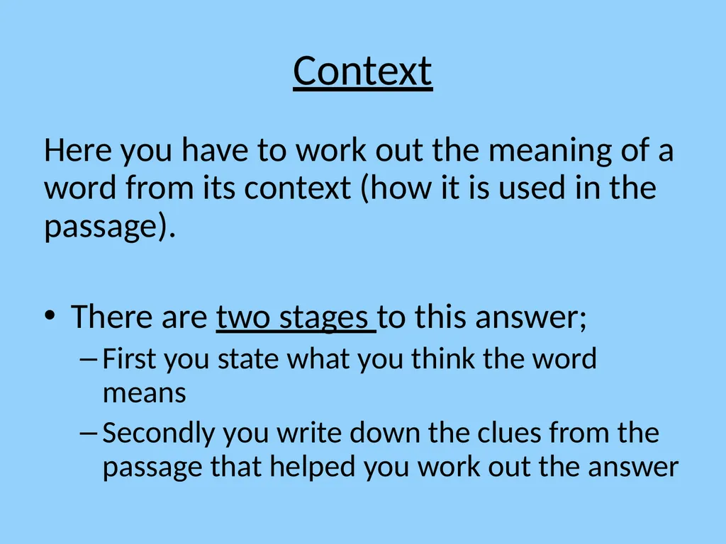 Learning Intentions to understand unfamiliar words - slide 23 of 67