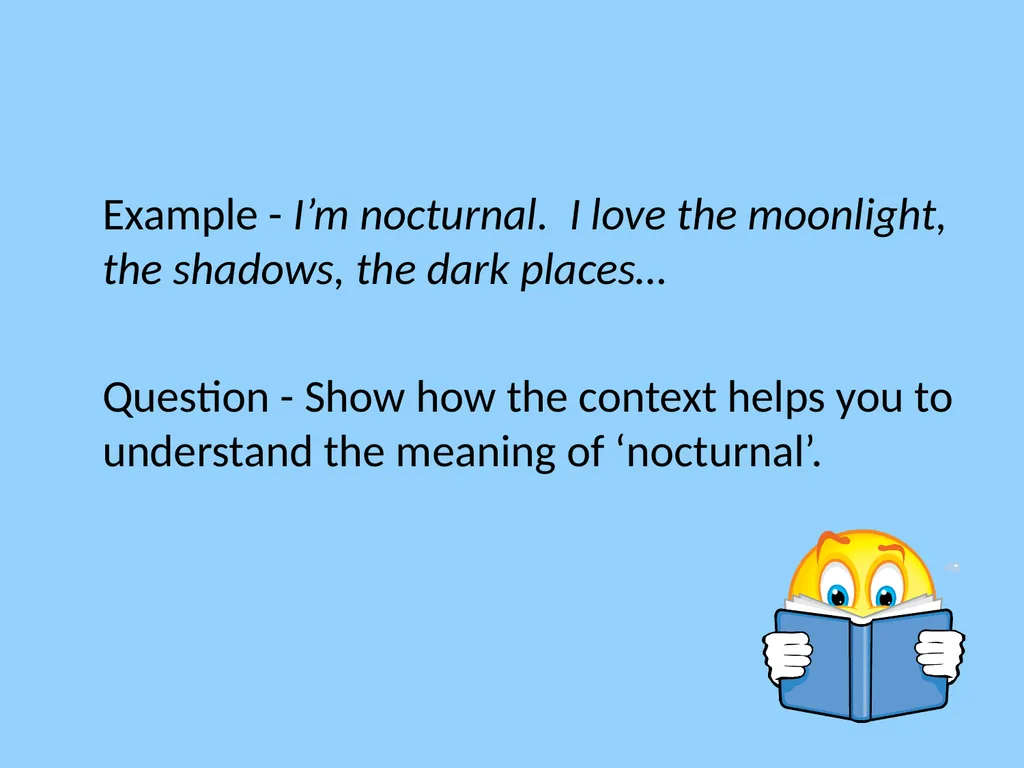 Learning Intentions to understand unfamiliar words - slide 24 of 67