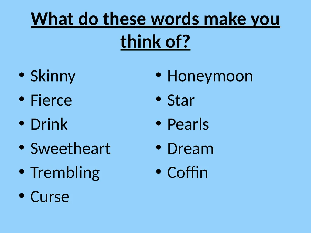 Learning Intentions to understand unfamiliar words - slide 14 of 67