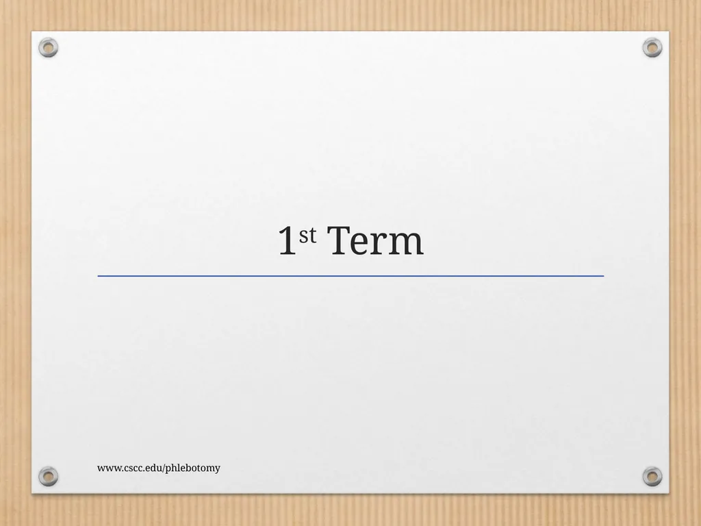 PHLEBOTOMY PROGRAM ON-LINE INFORMATION SESSION - slide 25 of 49