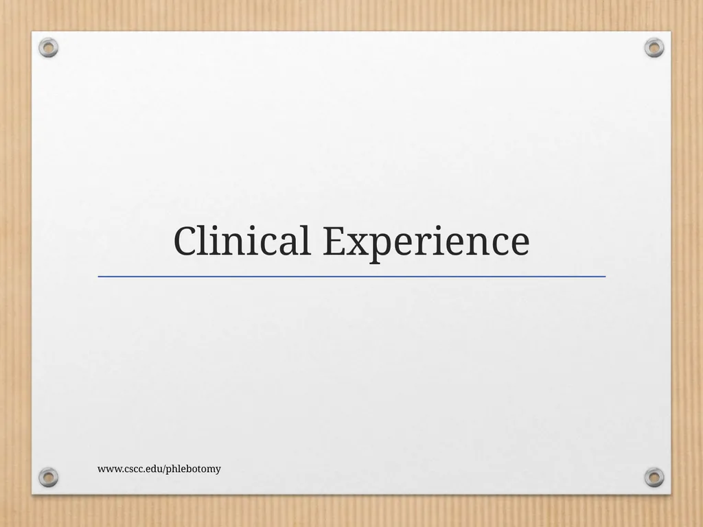 PHLEBOTOMY PROGRAM ON-LINE INFORMATION SESSION - slide 33 of 49