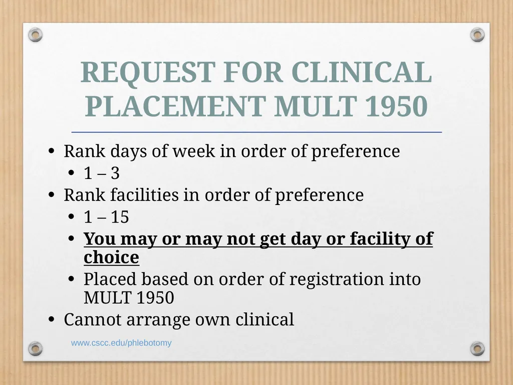 PHLEBOTOMY PROGRAM ON-LINE INFORMATION SESSION - slide 36 of 49
