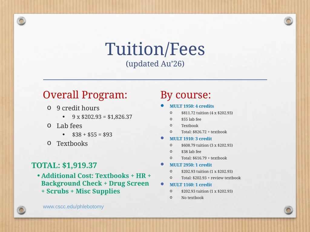 PHLEBOTOMY PROGRAM ON-LINE INFORMATION SESSION - slide 23 of 49