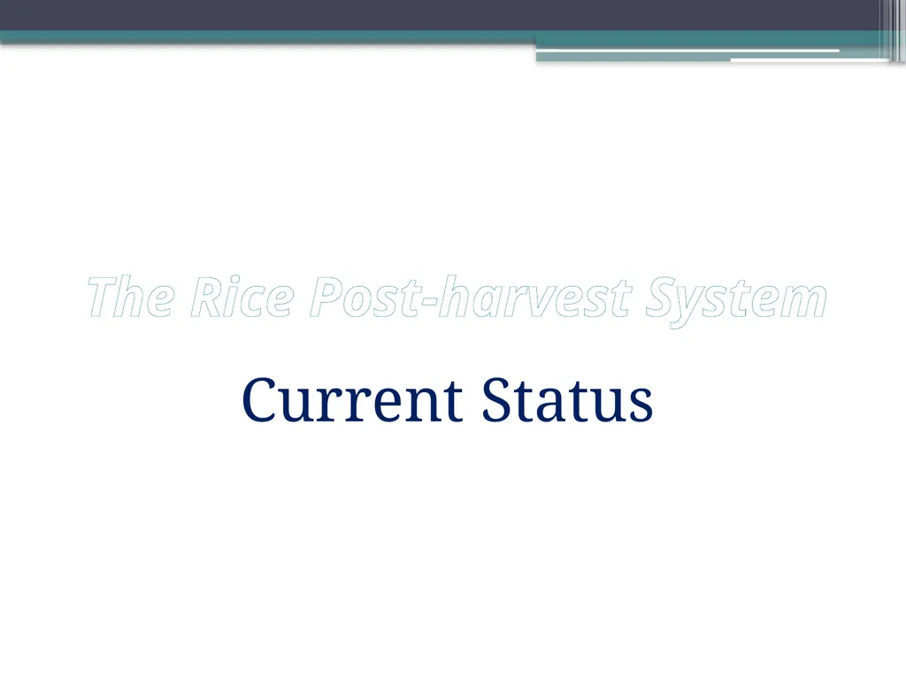 Post-harvest Losses, Technology, and Value - slide 5 of 16