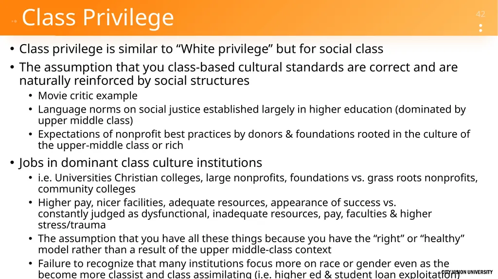 Reconciliation Across Social Class Dr. Andrew - slide 42 of 51