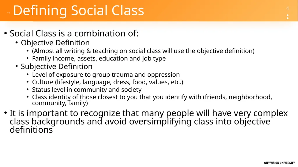 Reconciliation Across Social Class Dr. Andrew - slide 4 of 51