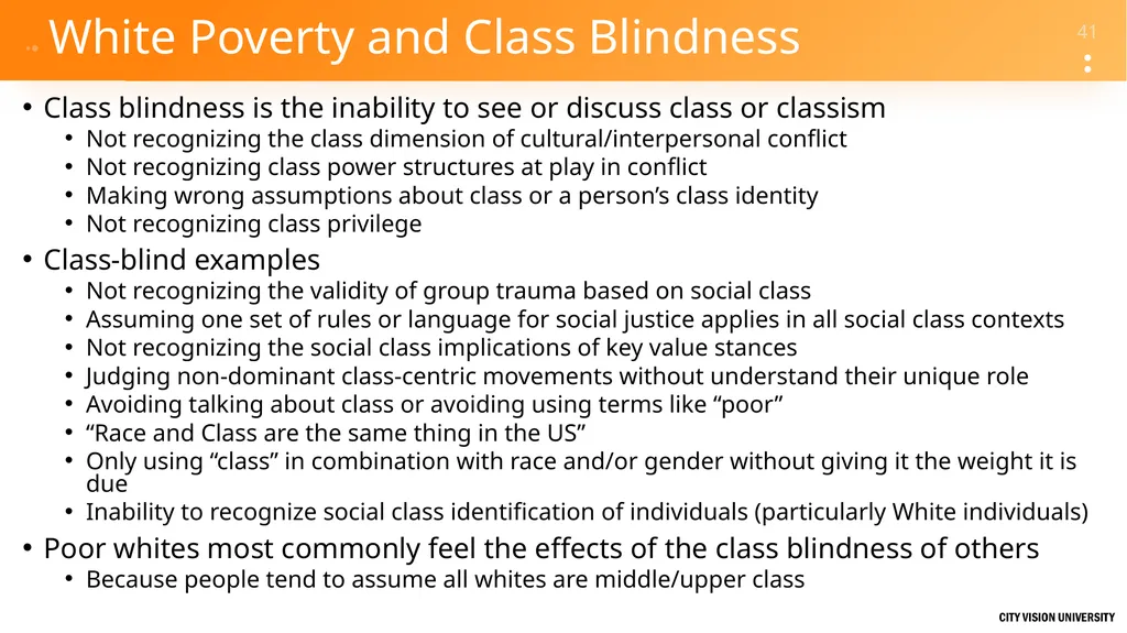 Reconciliation Across Social Class Dr. Andrew - slide 41 of 51