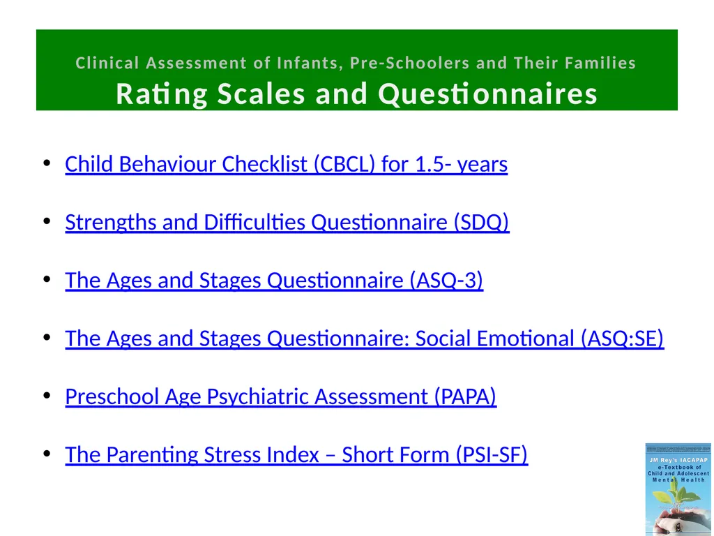 TS INTRODUCTION THE CLINICAL ASSESSMENT OF - slide 24 of 51