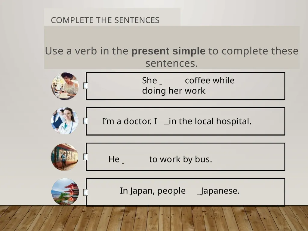 The Present Simple vs. The Present Continuous - slide 7 of 23