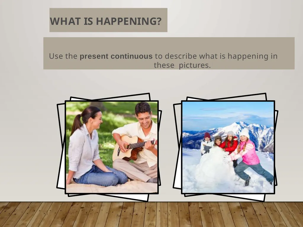 The Present Simple vs. The Present Continuous - slide 15 of 23