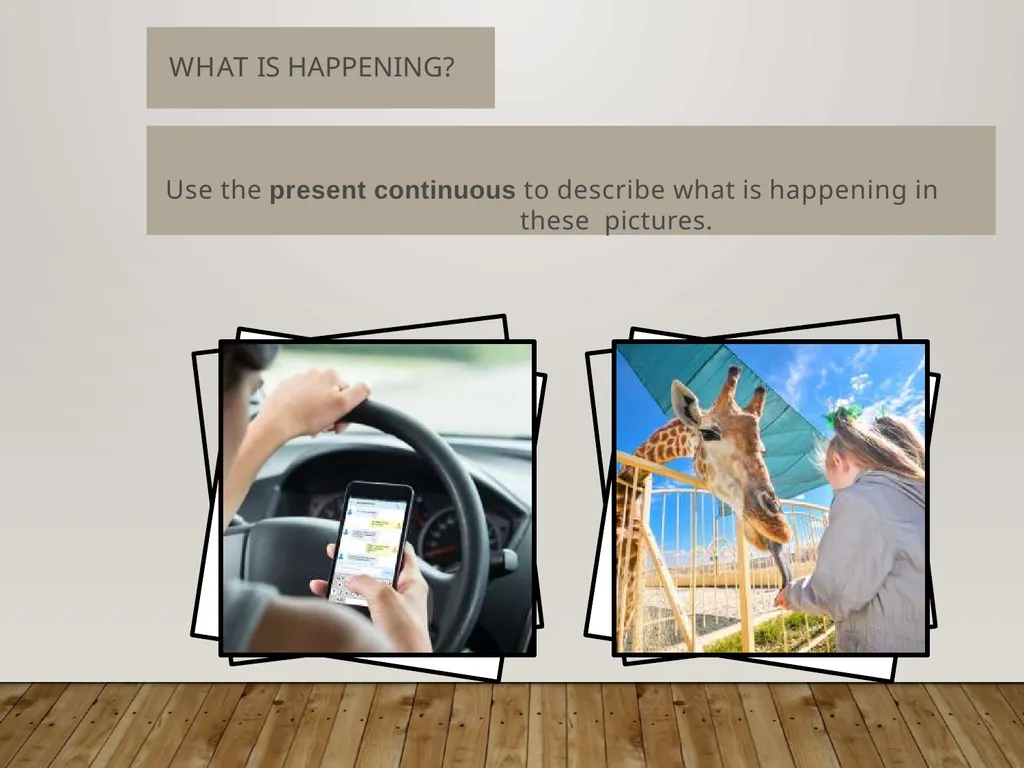 The Present Simple vs. The Present Continuous - slide 16 of 23