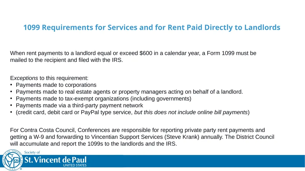 Treasurer’s Training Taken From St. Vincent de - slide 5 of 23