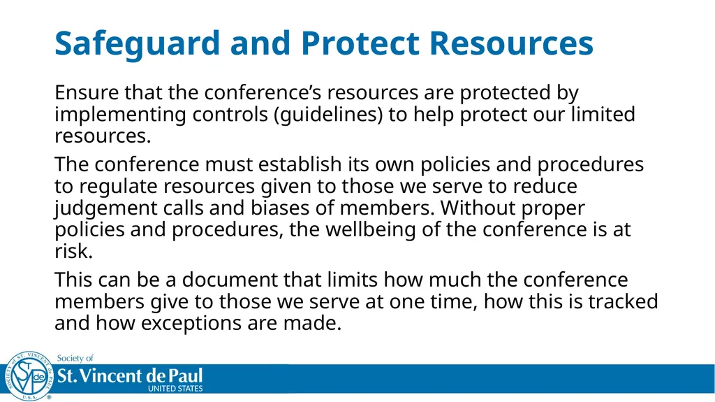 Treasurer’s Training Taken From St. Vincent de - slide 8 of 23
