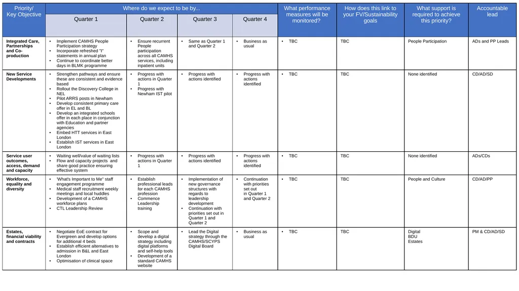 CAMHS 2024/25 Annual Plan Priorities Improved - slide 2 of 2
