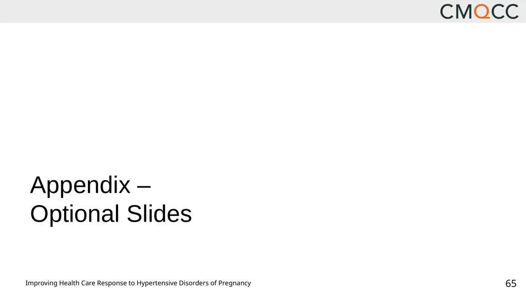 Improving Health Care Response to Hypertensive - slide 65 of 81