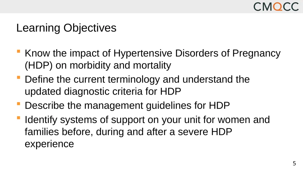 Improving Health Care Response to Hypertensive - slide 5 of 81