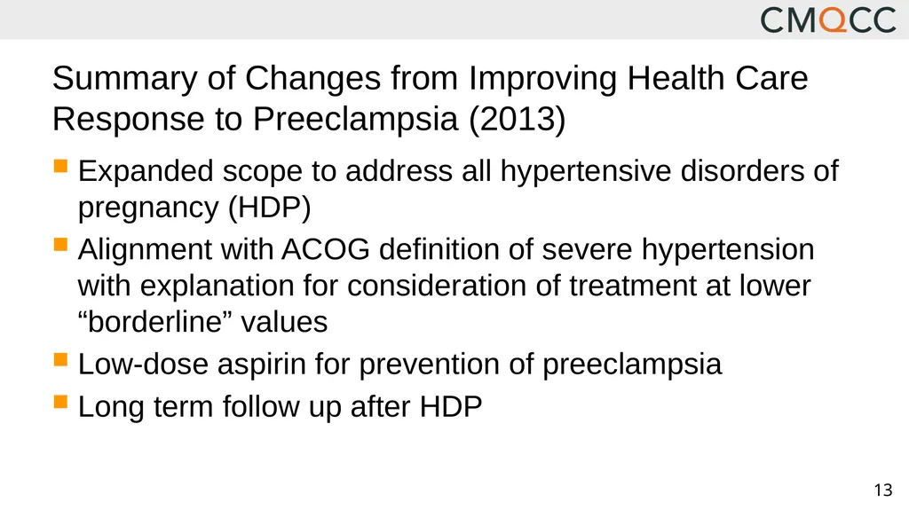 Improving Health Care Response to Hypertensive - slide 13 of 81