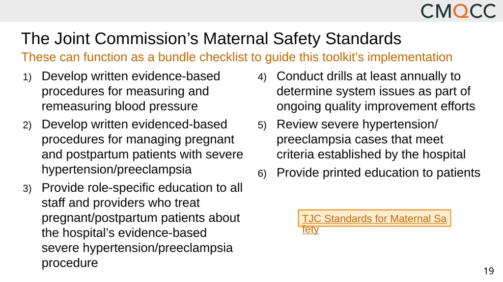 Improving Health Care Response to Hypertensive - slide 19 of 81