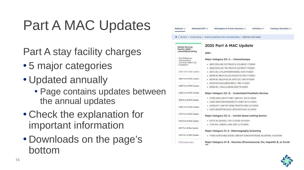 Skilled Nursing Facility Consolidated Billing - slide 16 of 25