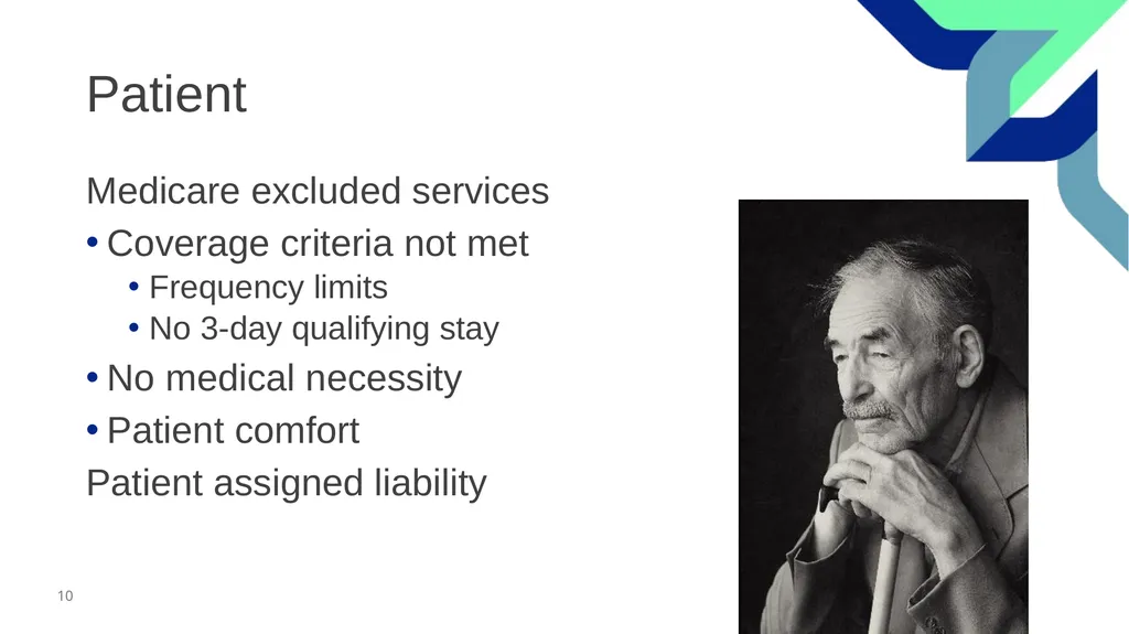 Skilled Nursing Facility Consolidated Billing - slide 10 of 25