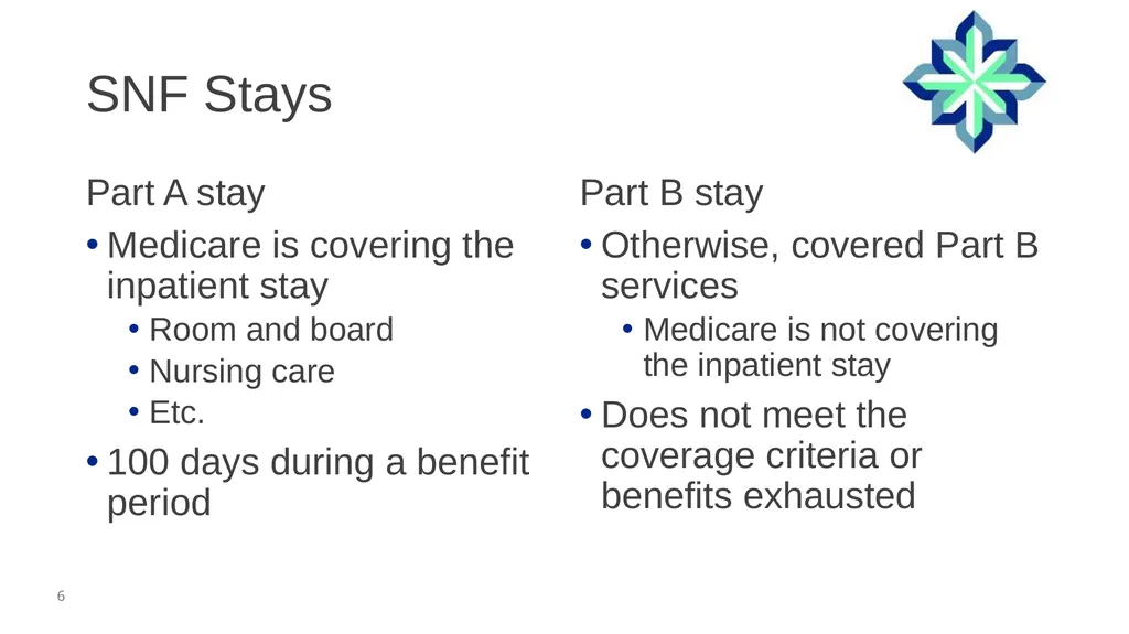Skilled Nursing Facility Consolidated Billing - slide 6 of 25