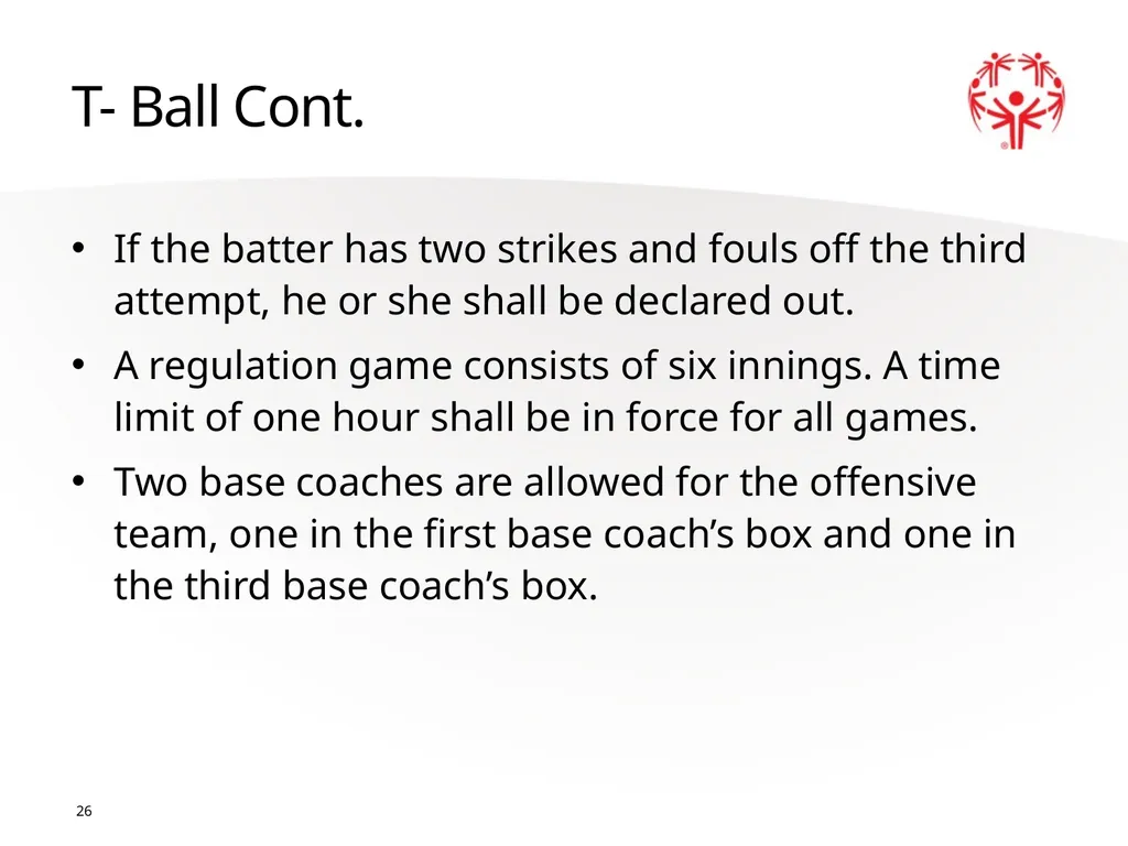 Softball Official Rules 1 2 A picture paints a - slide 26 of 32