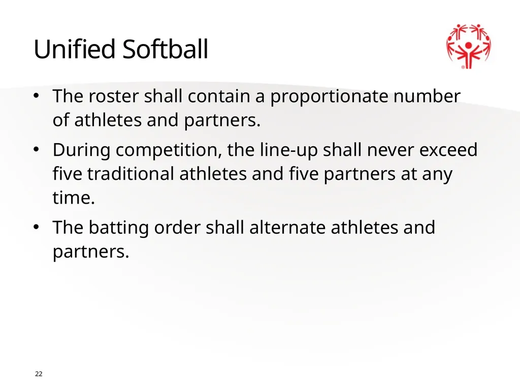 Softball Official Rules 1 2 A picture paints a - slide 22 of 32