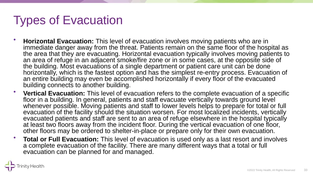 VOLUNTEER ORIENTATION ©2022 Trinity Health, All - slide 33 of 48