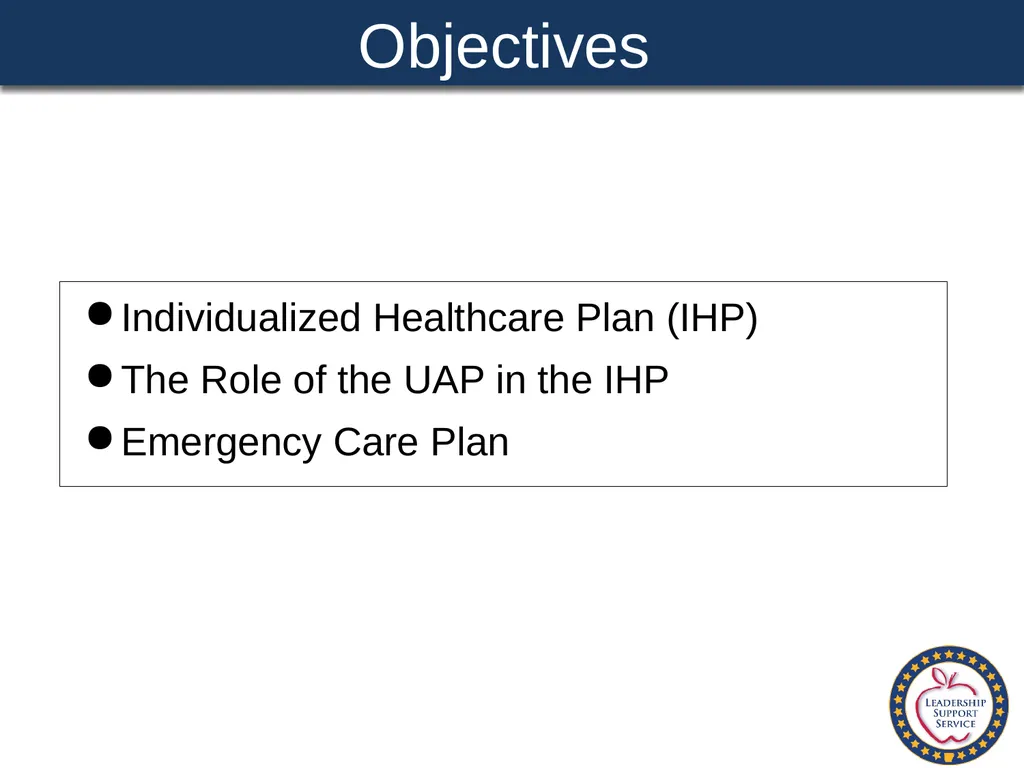 Special Health Care Needs A Training Guide for - slide 82 of 87