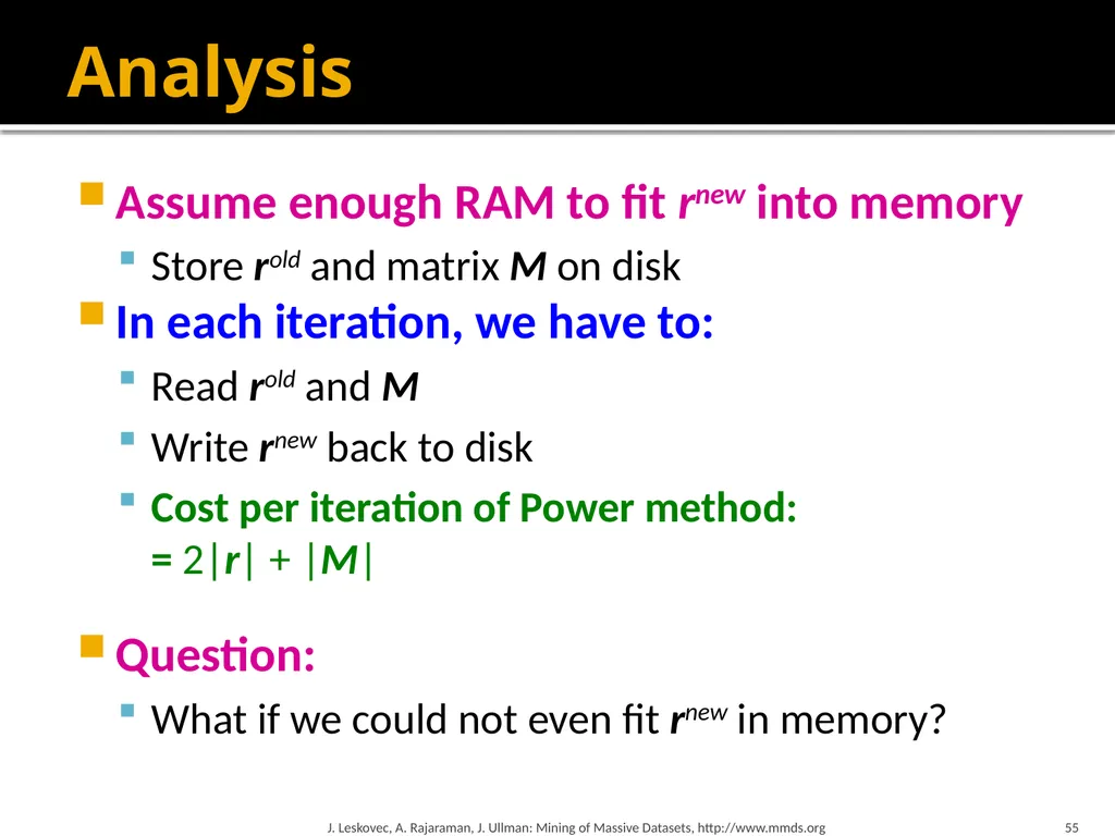 Analysis of Large Graphs: Link Analysis, PageRank - slide 55 of 60