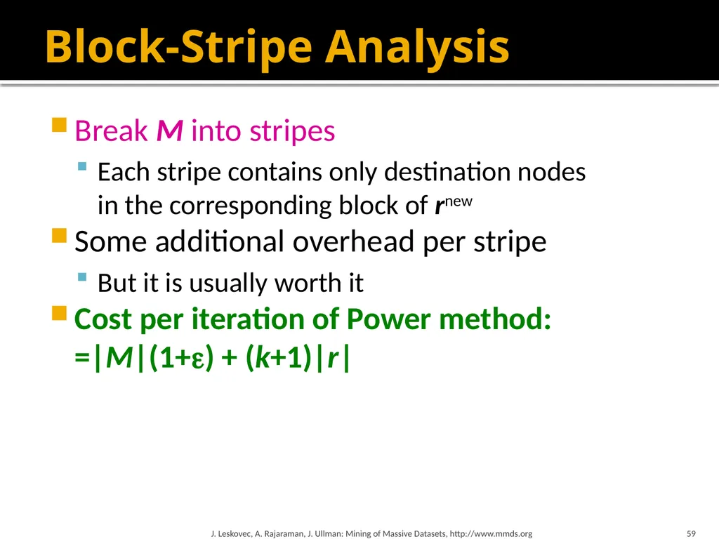 Analysis of Large Graphs: Link Analysis, PageRank - slide 59 of 60
