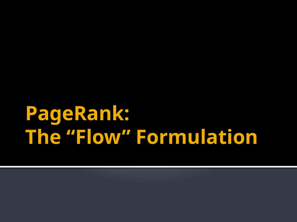 Analysis of Large Graphs: Link Analysis, PageRank - slide 15 of 60