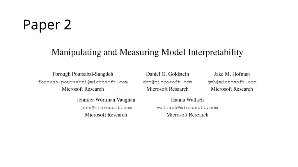 Evaluating Interpretability CS 282 BR Topics in - slide 25 of 41