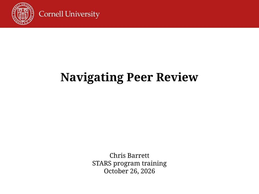 Chris Barrett STARS program training October 26, - slide 1 of 22
