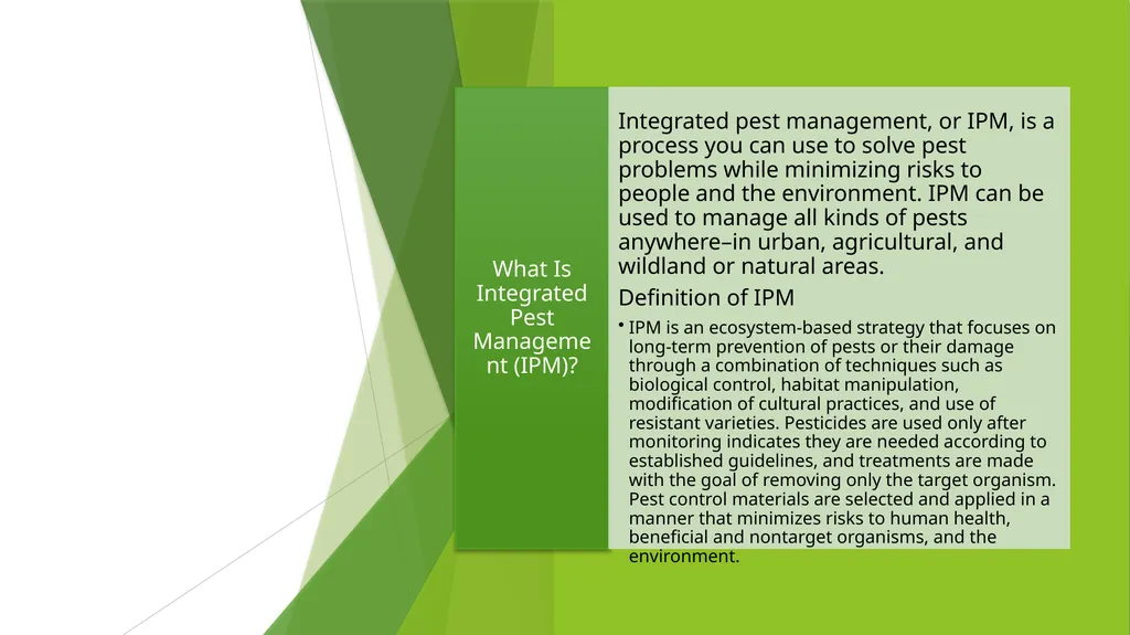 IPM and You!!! A guide to design, implementation - slide 2 of 53