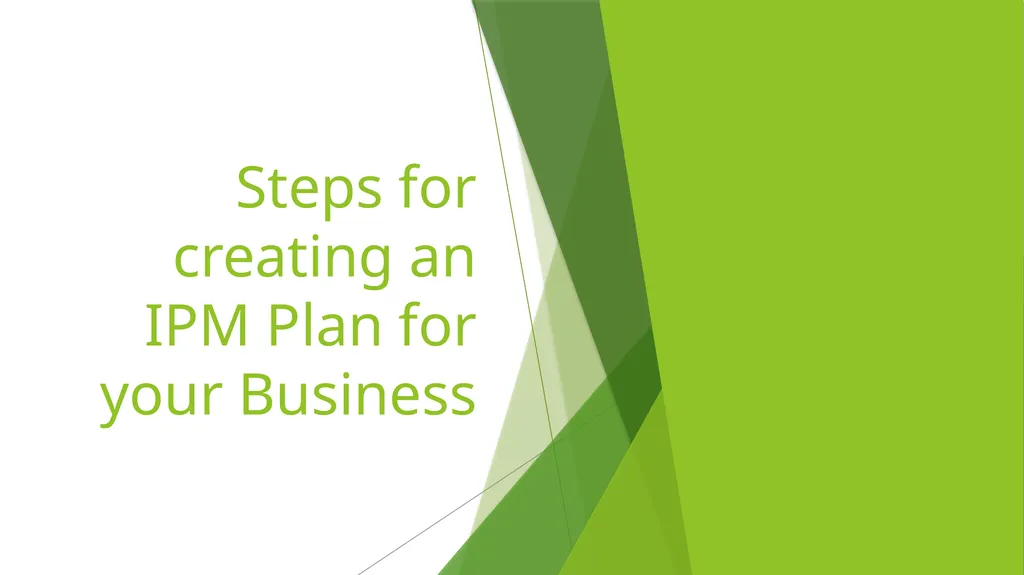 IPM and You!!! A guide to design, implementation - slide 18 of 53