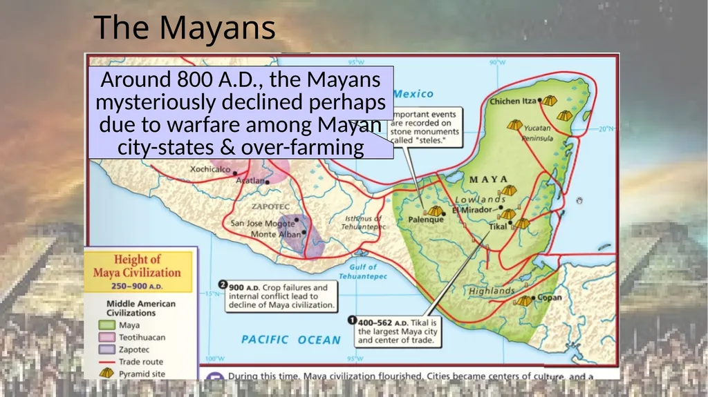 OLMEC & MAYAN UNIT 2 EMPIRES Title Text During the - slide 9 of 10