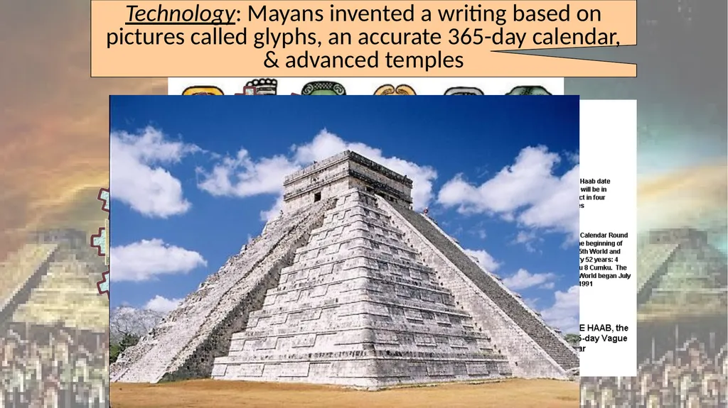OLMEC & MAYAN UNIT 2 EMPIRES Title Text During the - slide 8 of 10