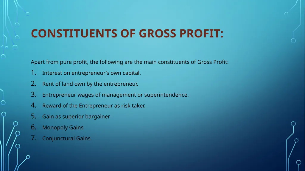 Theory of profit Prof. Saptarshi Chakraborty - slide 5 of 15