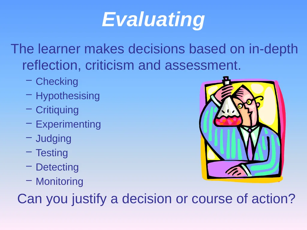 Presented by Denise Tarlinton Bloom's Revised - slide 28 of 58
