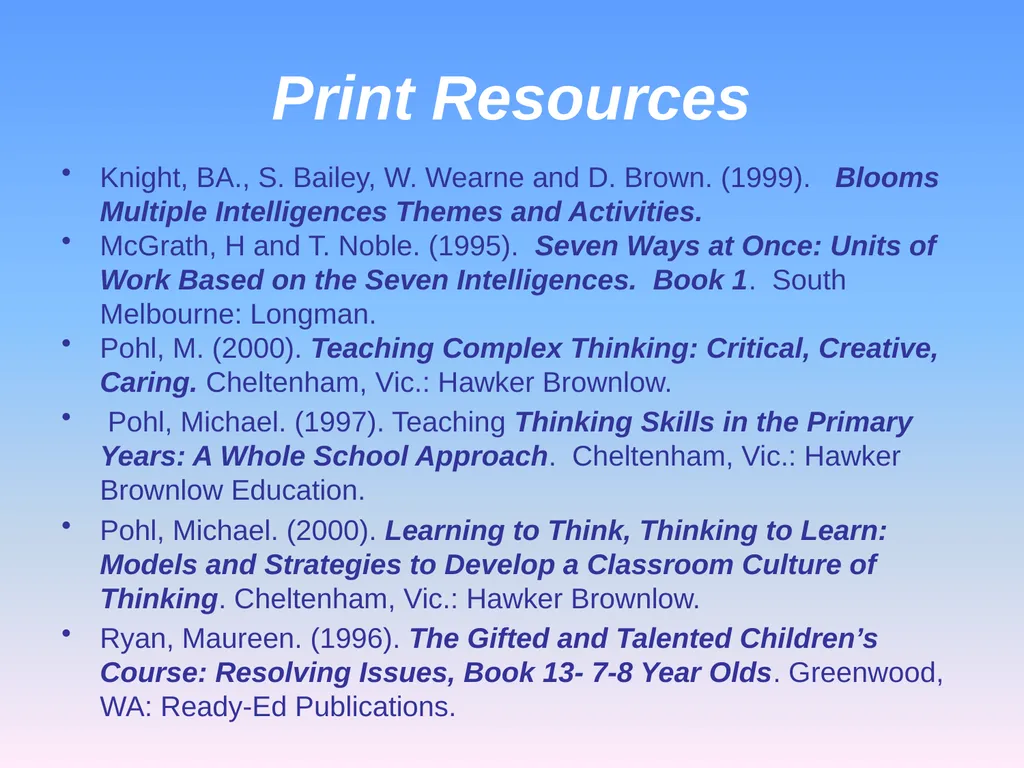 Presented by Denise Tarlinton Bloom's Revised - slide 57 of 58