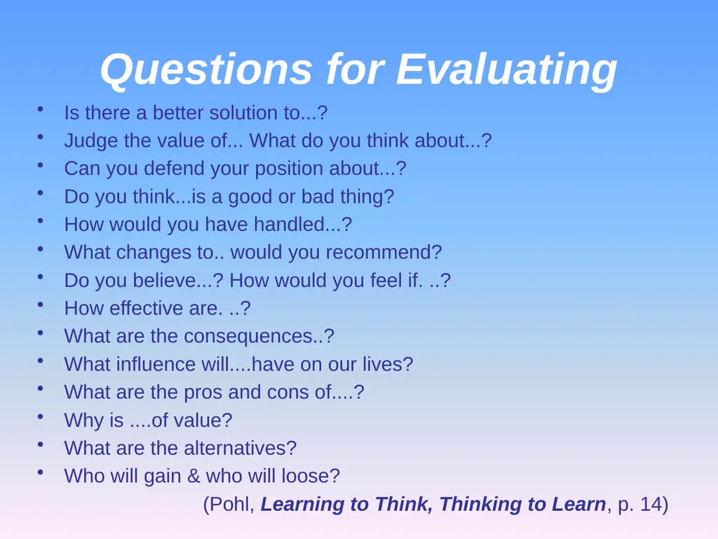 Presented by Denise Tarlinton Bloom's Revised - slide 47 of 58