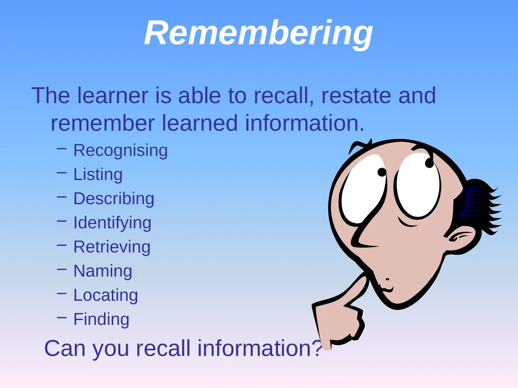 Presented by Denise Tarlinton Bloom's Revised - slide 12 of 58