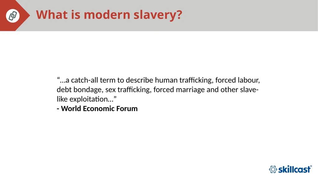 Modern Slavery Training Presentation [name] [date] - slide 3 of 23