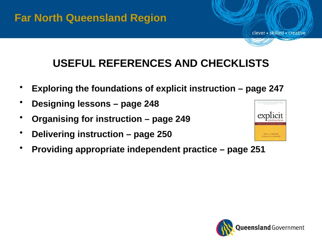 Far North Queensland Region EXPLICIT INSTRUCTION - slide 28 of 30
