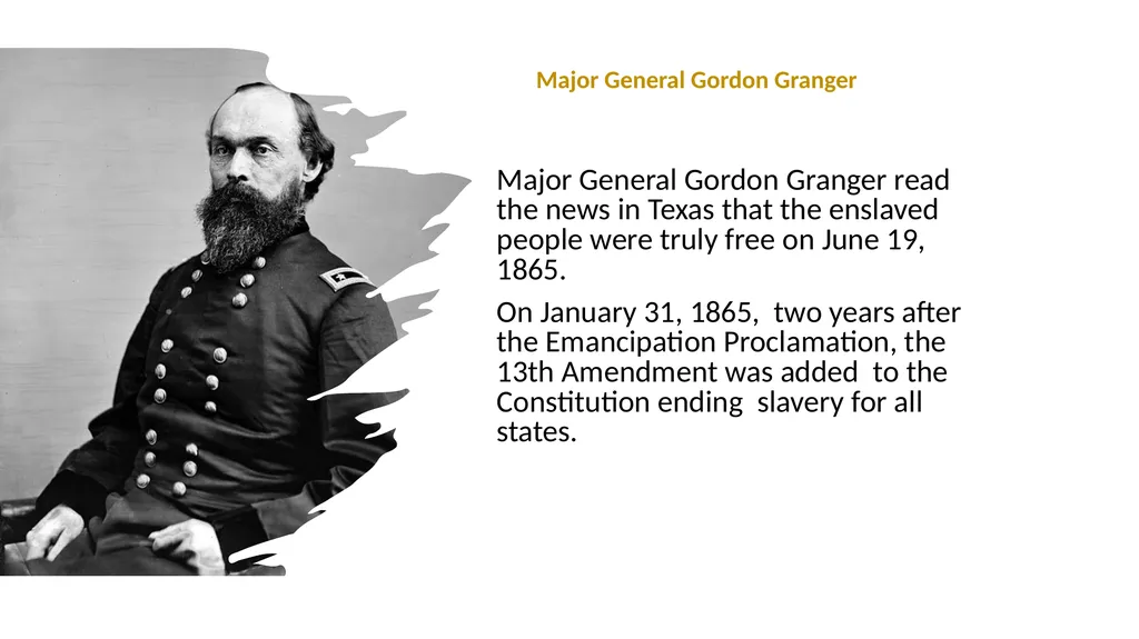 Wow! Juneteenth What is Juneteenth? Juneteenth - slide 5 of 16