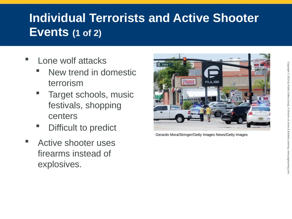 Terrorism Response and Disaster Management CHAPTER - slide 6 of 58