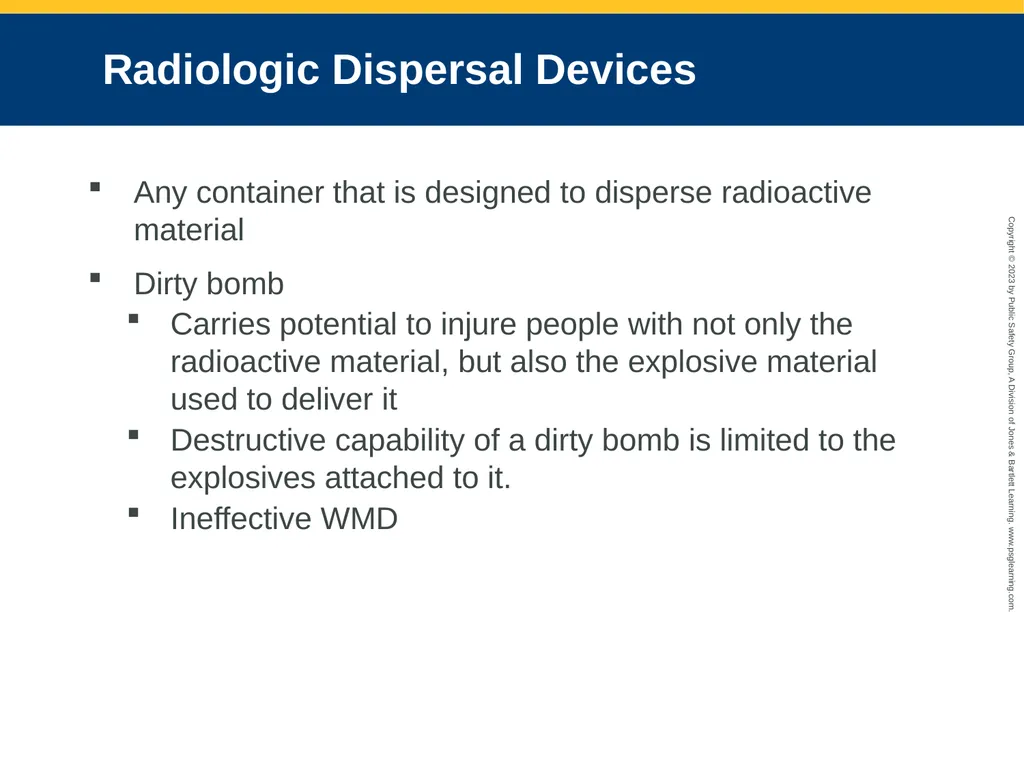 Terrorism Response and Disaster Management CHAPTER - slide 49 of 58