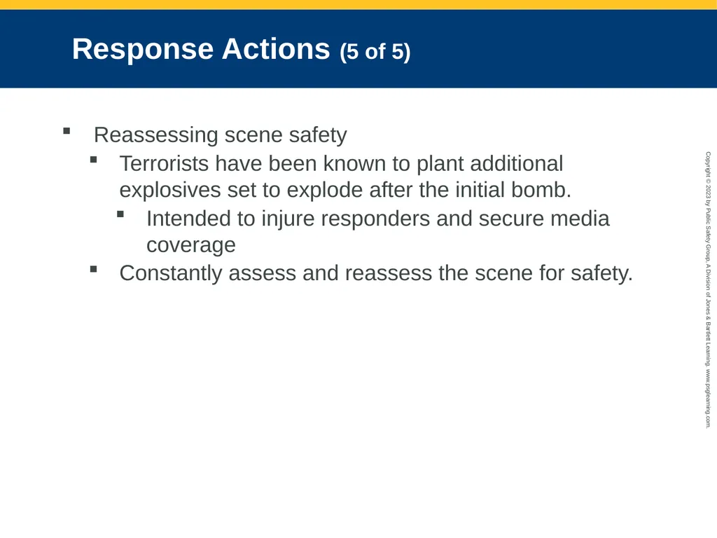 Terrorism Response and Disaster Management CHAPTER - slide 18 of 58